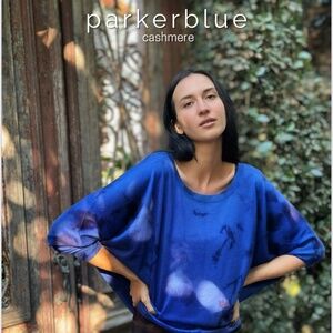 Parker Blue Cashmere Sweater